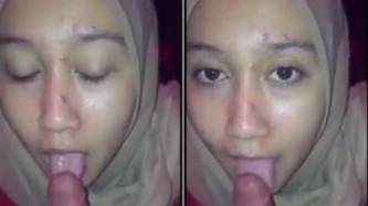 Bokep indo ketika hijab cantik pintar mainin lidahnya