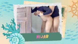 Mami Hijab Bikin Sensasi Ngewe Di Belakang Pintu